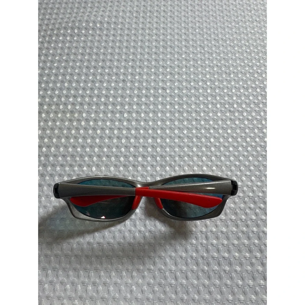 Foster Grant Sunglasses Men OS Fitness MD1007 Grey Orange Mirror EUC